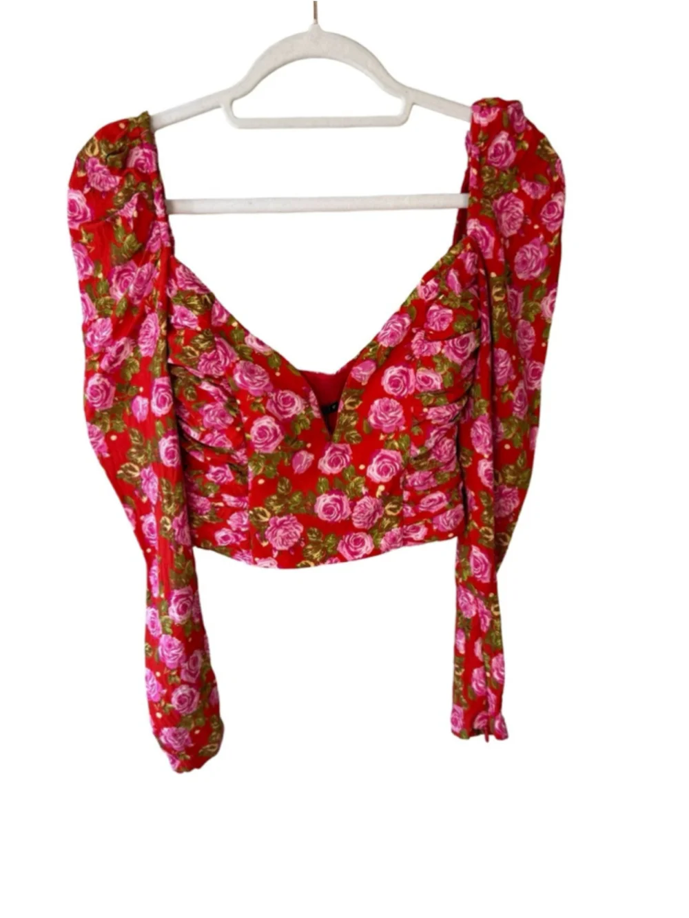 Zara floral ruched